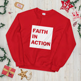 Faith In Action Box Logo Unisex Sweatshirt