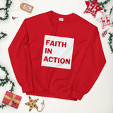 Faith In Action Box Logo Unisex Sweatshirt